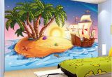 Pirate Wallpaper Murals Us $9 65 Off Custom 3d Wallpaper Cartoon Pirate Ship Mural Children S Room Kindergarten Lovely Decor Wallpaper Papel De Parede Infantil In