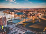 Pittsburgh Skyline Wall Mural City Wall Murals Big City Wallpaper Murals Best Prices