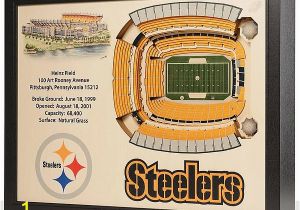 Pittsburgh Steelers Wall Murals Pittsburgh Steelers Wooden 25 Layer Stadiumview 3d Wall Art