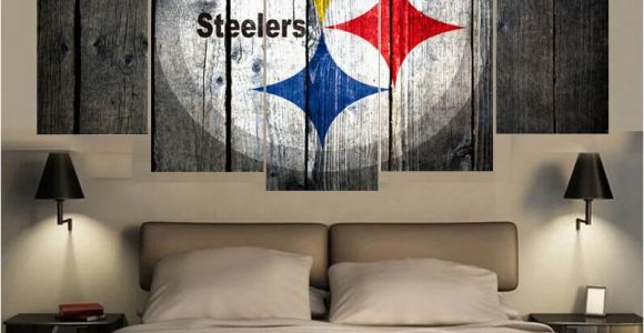 Pittsburgh Steelers Wall Murals Sport Pittsburgh Steelers Logo Print Painting Wall Art