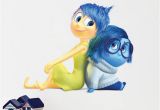 Pixar Wall Murals 3d Movie Cartoon Wall Stickers Inside Out Riley Wall Decals Diy