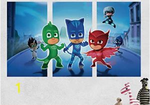 Pj Mask Wall Mural Amazon Pj Masks Gekko Catboy Owlette Battle 3d Sticker