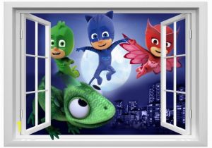 Pj Mask Wall Mural Pj Masks Wall Sticker Fnaf Decal Stickers Children Kids 3d Art Wall Decals 50cmx70cm Pj Masks Wall Decals Pj Masks Wall Decals