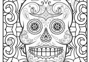 Plain Skull Coloring Pages Halloween Day Of the Dead Sugar Skull Mandala Coloring Pages Immediate Digital Download V1