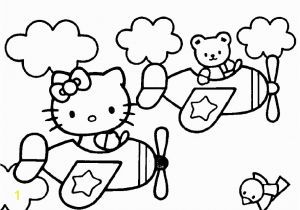 Plane Coloring Pages Hello Kitty Hello Kitty Info Coloring Home