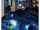 Planet Earth Wall Mural 3d Custom Self Adhesive Waterproof Photo Floor Mural Wallpaper Universe Galaxy Earth 3d Bathroom Living Room Floor Tiles