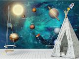 Planet Earth Wall Mural Wdbh 3d Wallpaper Custom Hand Painted Space Universe Children S Room Tv Background Home Decor 3d Wall Murals Wallpaper for Walls 3 D Wallpaper