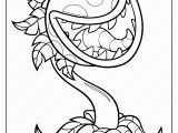 Plants Vs Zombies Coloring Pages Games Free Printable Plants Vs Zombies Chomper Coloring
