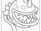 Plants Vs Zombies Coloring Pages Games Plants Vs Zombies Chomper Pdf Coloring Page