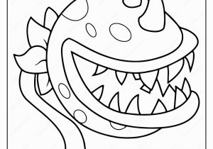 Plants Vs Zombies Coloring Pages Games Plants Vs Zombies Chomper Pdf Coloring Page