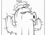 Plants Vs Zombies Coloring Pages Pdf Free Plants Vs Zombies Cactus Pdf Coloring Page