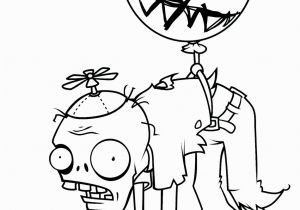 Plants Vs Zombies Coloring Pages Pdf Plants Vs Zombies Balloon Zombie Coloring Page