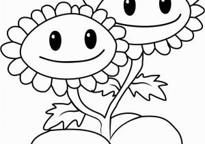 Plants Vs Zombies Sunflower Coloring Pages Twin Sunflower Coloring Page Free Plants Vs Zombies