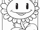 Plants Vs Zombies Sunflower Coloring Pages Zombie Fighting Sunflower Coloring Page Woo Jr Kids