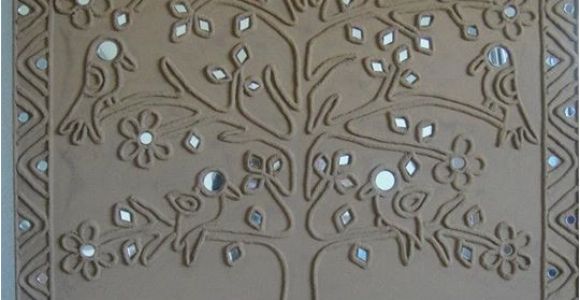 Plaster Of Paris Wall Murals Plaster Of Paris with Mirror Work Indian Google Search