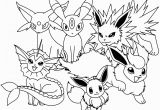 Pokemon Coloring Pages Eevee Evolutions together Pokemon Coloring Pages Eevee Evolutions to Her In 2020