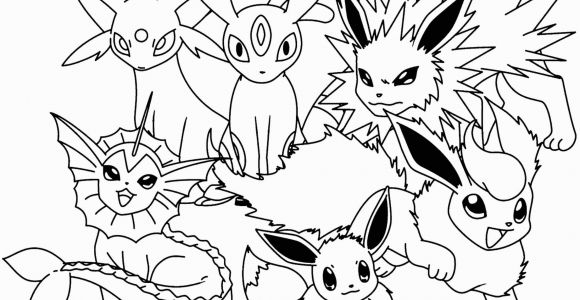 Pokemon Coloring Pages Eevee Evolutions together Pokemon Coloring Pages Eevee Evolutions to Her In 2020