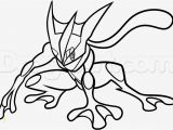 Pokemon Coloring Pages Printable Greninja Coloriage Pokemon Amphinobi Haut Step 7 How to Draw Greninja Coloriage