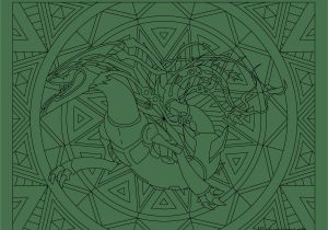 Pokemon Mega Rayquaza Coloring Pages Mega Rayquaza Pokemon Color Free Pinterest