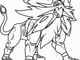 Pokemon Sun and Moon Coloring Pages solgaleo Pokemon Sun and Moon Coloring Page Free Pokémon