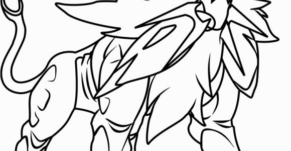 Pokemon Sun and Moon Coloring Pages solgaleo Pokemon Sun and Moon Coloring Page Free Pokémon