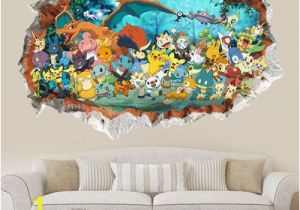 Pokemon Wall Mural Uk Children Bedroom Cartoon Pokemon Waterproof Mural Wallpaper Wall