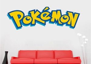 Pokemon Wall Mural Uk Removable Pokemon Mural Wall Sticker Diy Word Art Decal Pvc Kids