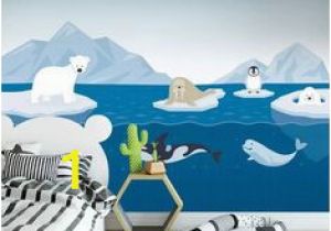 Polar Bear Wall Mural Die 44 Besten Bilder Von Arctic Nursery Arktis