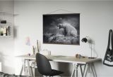 Polar Bear Wall Mural White Polar Bear Hunter Trendy Poster Wall