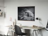 Polar Bear Wall Mural White Polar Bear Hunter Trendy Poster Wall