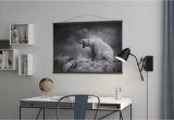 Polar Bear Wall Mural White Polar Bear Hunter Trendy Poster Wall