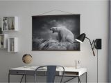 Polar Bear Wall Mural White Polar Bear Hunter Trendy Poster Wall