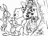 Pooh Bear and Friends Coloring Pages Winnie the Pooh Friends Play Coloring Page
