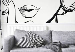 Pop Art Wall Murals Wall Mural Ilustraci³n Del Rostro De Una Mujer Woman • Pixersize