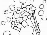 Popcorn Bucket Coloring Page Popcorn Coloring Pages to and Print for Free