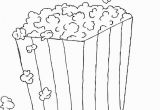 Popcorn Bucket Coloring Page Popcorn Coloring Pages to and Print for Free