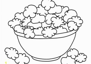 Popcorn Bucket Coloring Page Popcorn Coloring Pages to and Print for Free