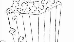 Popcorn Bucket Coloring Page Popcorn Coloring Pages to and Print for Free