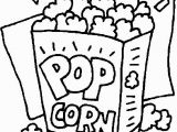 Popcorn Coloring Pages for Kids Coloring Pages Of Popcorn Specially for Kids