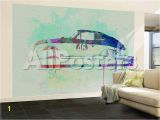 Porsche Wall Mural Porsche 356 Watercolor Wall Mural by Naxart at Allposters