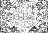 Positive Word Coloring Pages Courageous Positive Word Coloring Book Printable Coloring