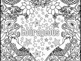 Positive Word Coloring Pages Courageous Positive Word Coloring Book Printable Coloring