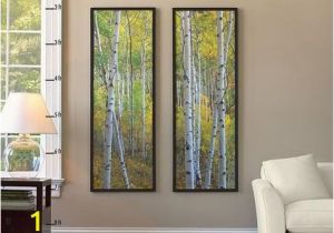 Pottery Barn Wall Mural Framed Birch Tree Mural From Pottery Barn