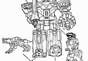 Power Rangers Printable Coloring Pages Power Rangers Megazord and Dinosaurs Coloring Page for Boys Robot