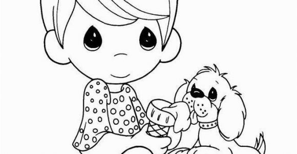 Precious Moments Baby Boy Coloring Pages Precious Moments Baby Boy & Puppy