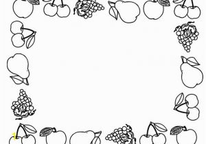 Preschool Apple Coloring Pages Cartoon Fruits Coloring Pages