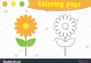 Preschool Coloring Pages for Spring Flower In Cartoon Style Coloring Page Spring Education