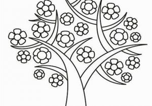 Preschool Coloring Pages for Spring Spring Tree Colouring Page