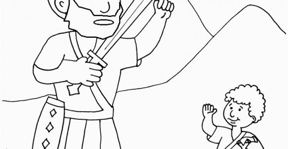 Preschool David and Goliath Coloring Page Goliath and David the Good Guy Kidmin