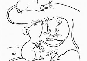Preschool Farm Animal Coloring Pages Farm Animal Coloring Page Mice Eating Cheese